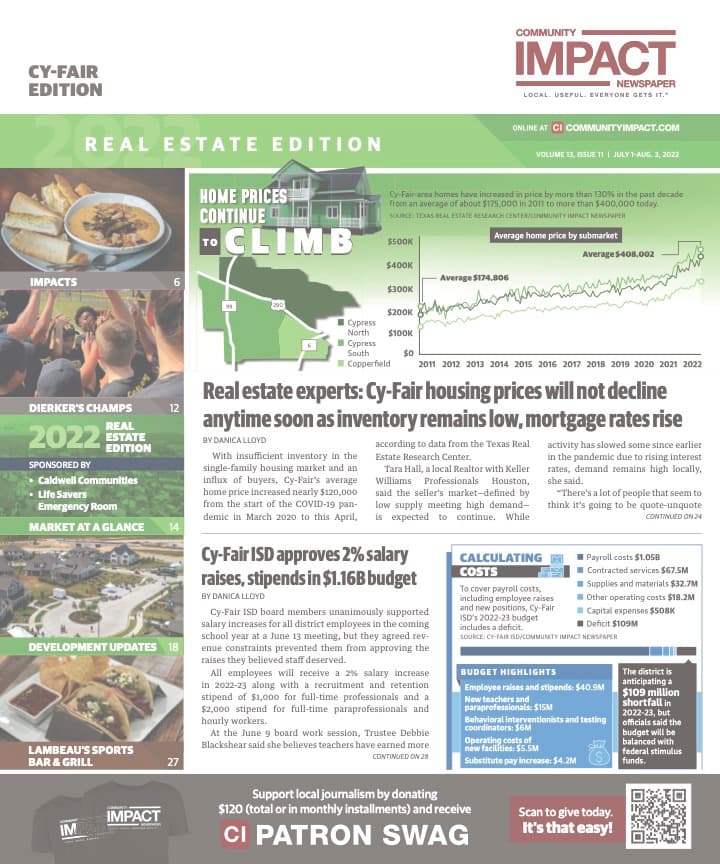 Cy-Fair - Jersey Village cover — July 2022