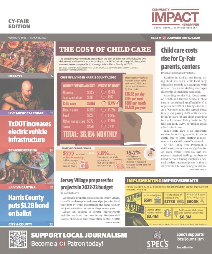 Cy-Fair - Jersey Village cover — September 2022