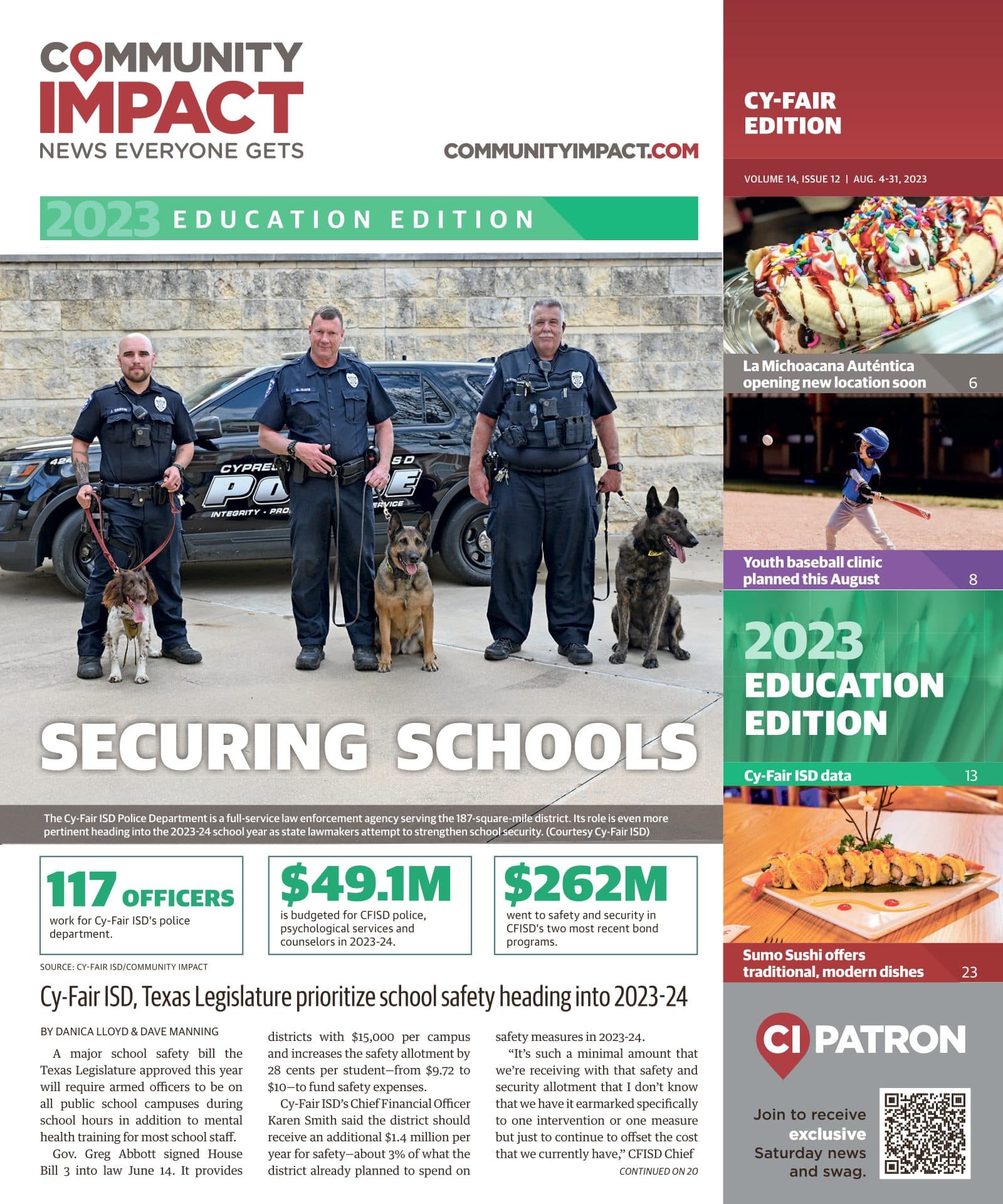 Cy-Fair - Jersey Village cover — August 2023