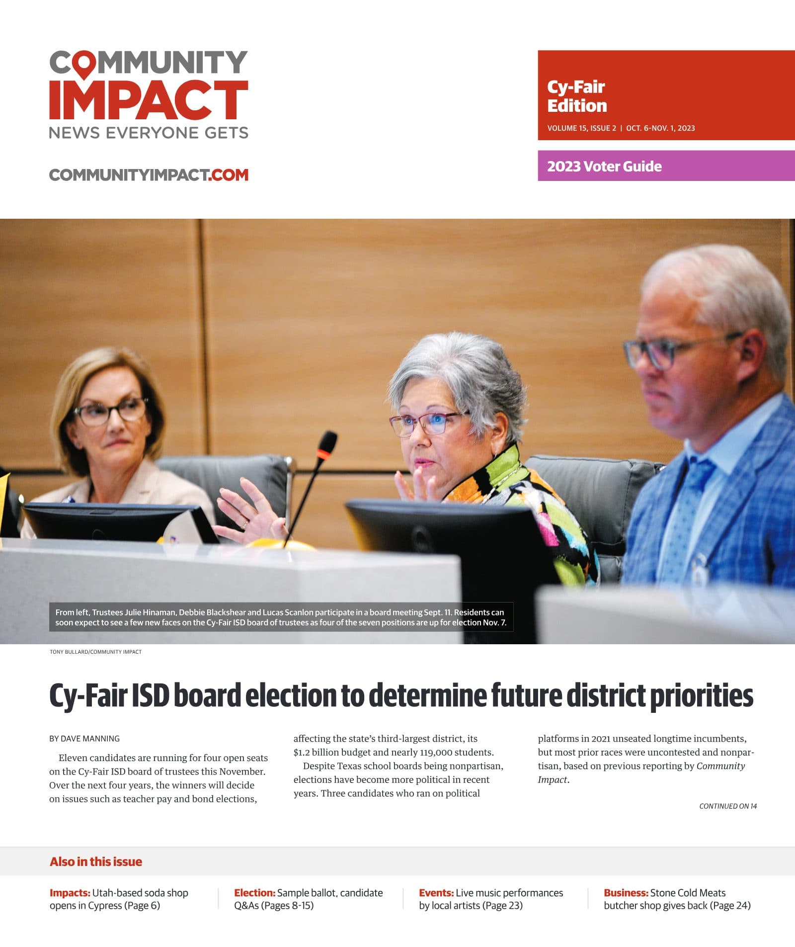 Cy-Fair - Jersey Village cover — October 2023