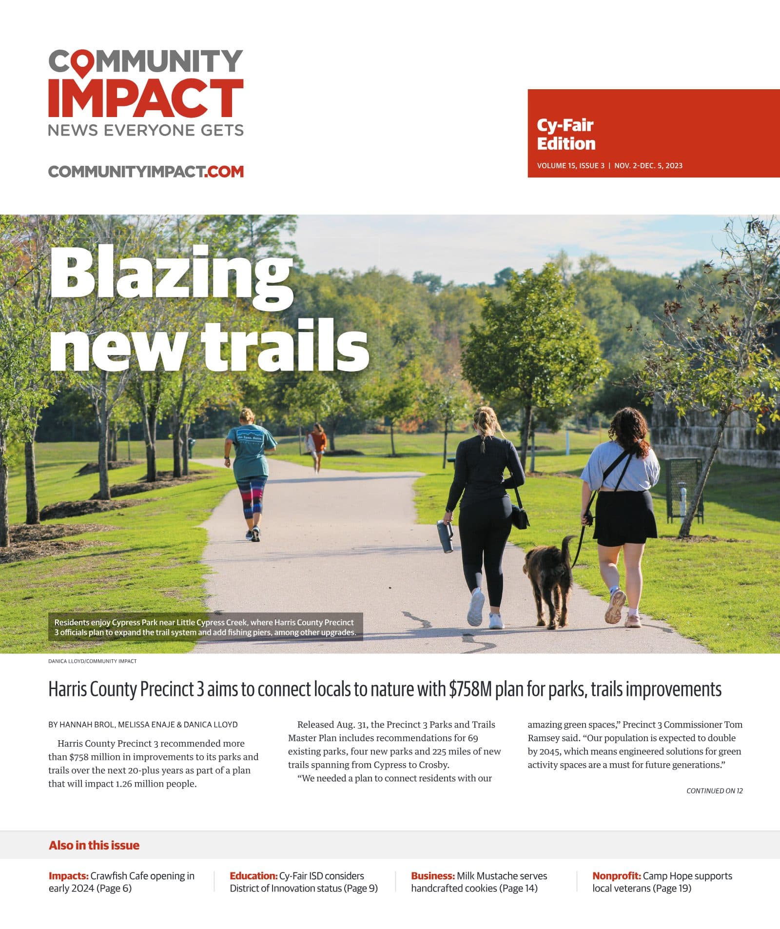 Cy-Fair - Jersey Village cover — November 2023