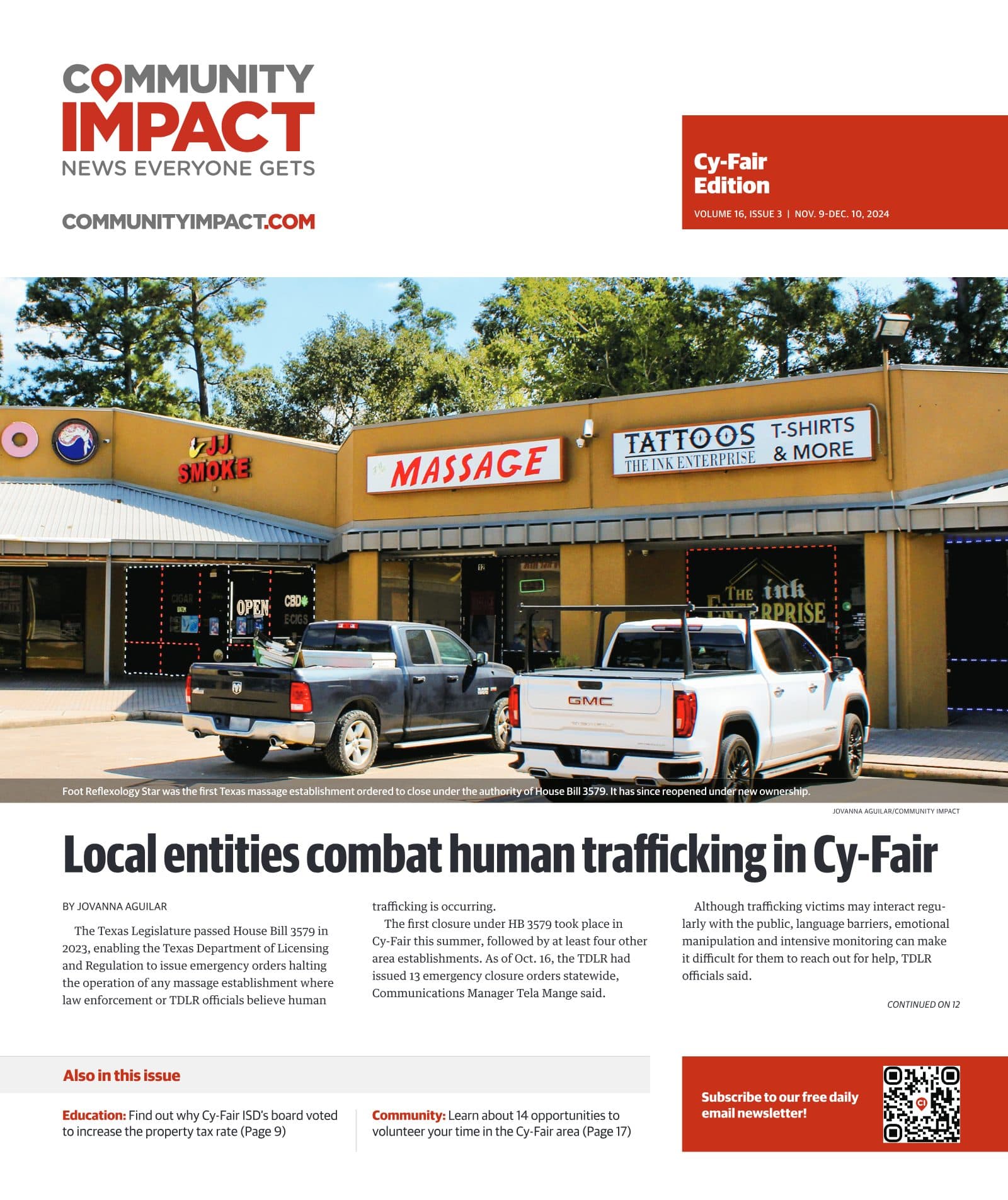 Cy-Fair - Jersey Village cover — November 2024