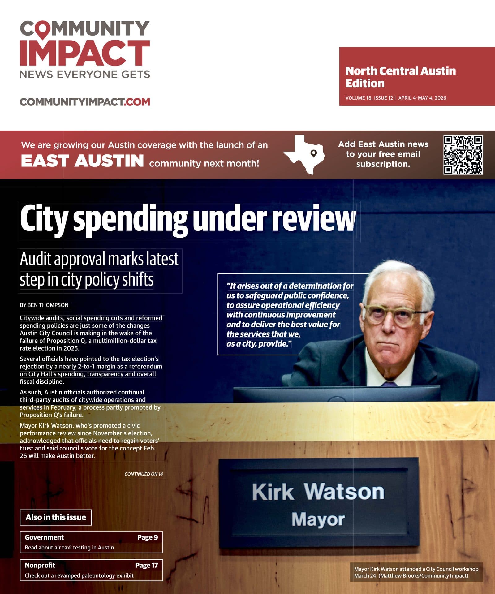 East Austin cover — March 2026
