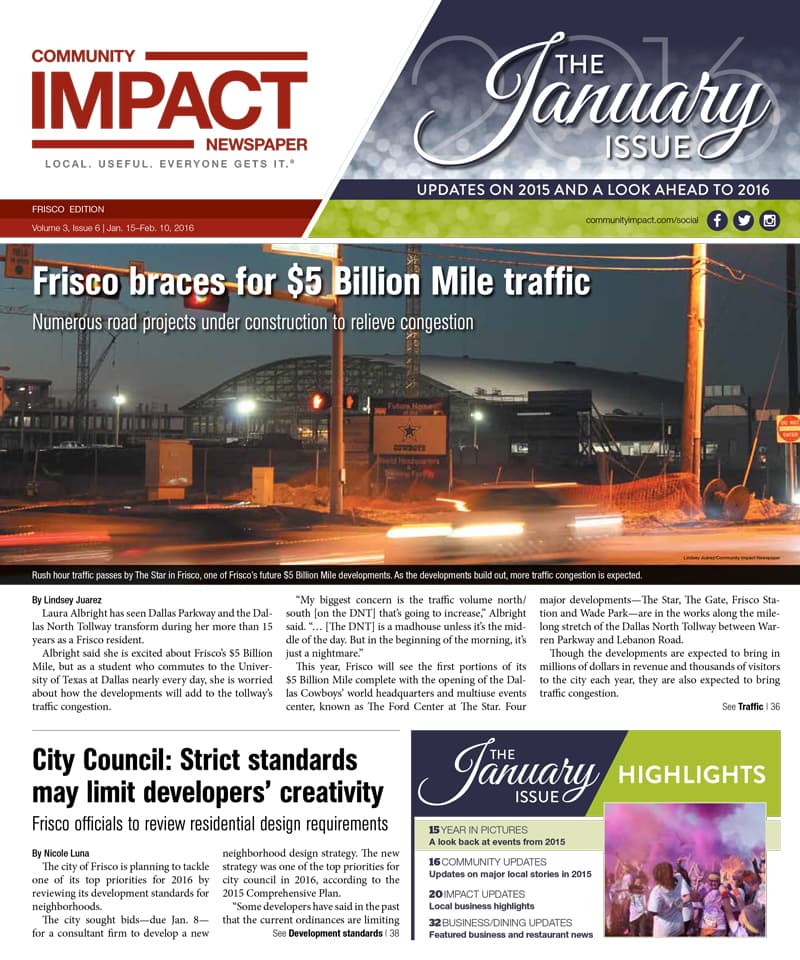 Frisco cover — January 2016