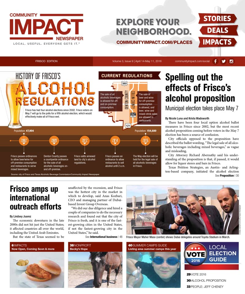 Frisco cover — April 2016