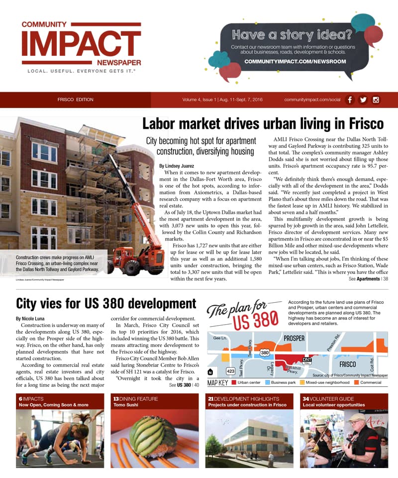 Frisco cover — August 2016