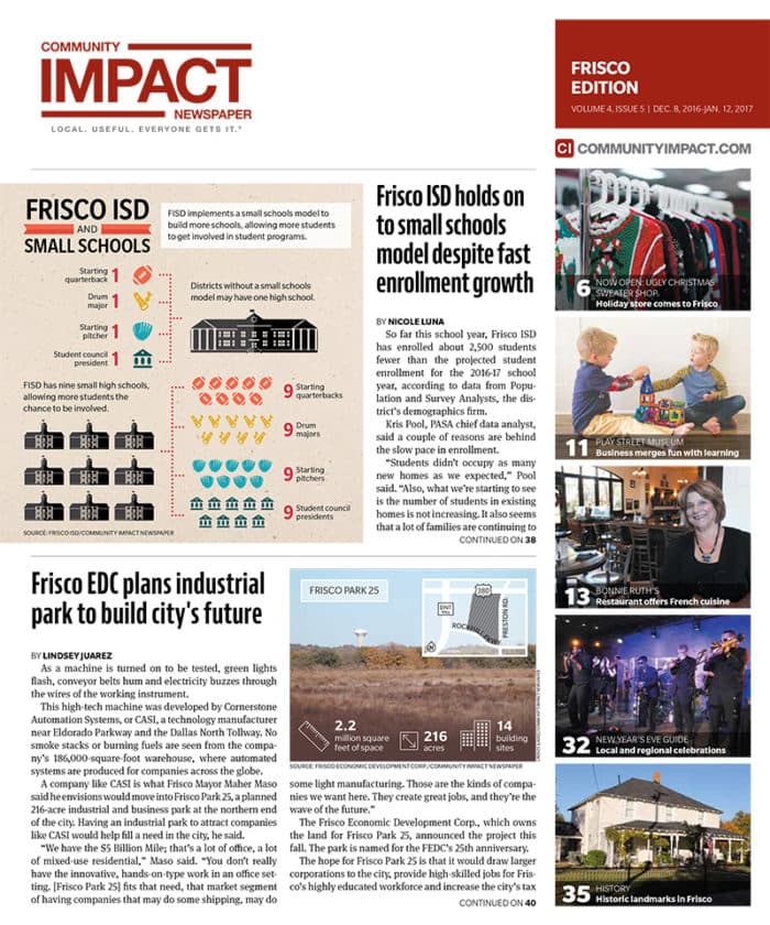 Frisco cover — December 2016