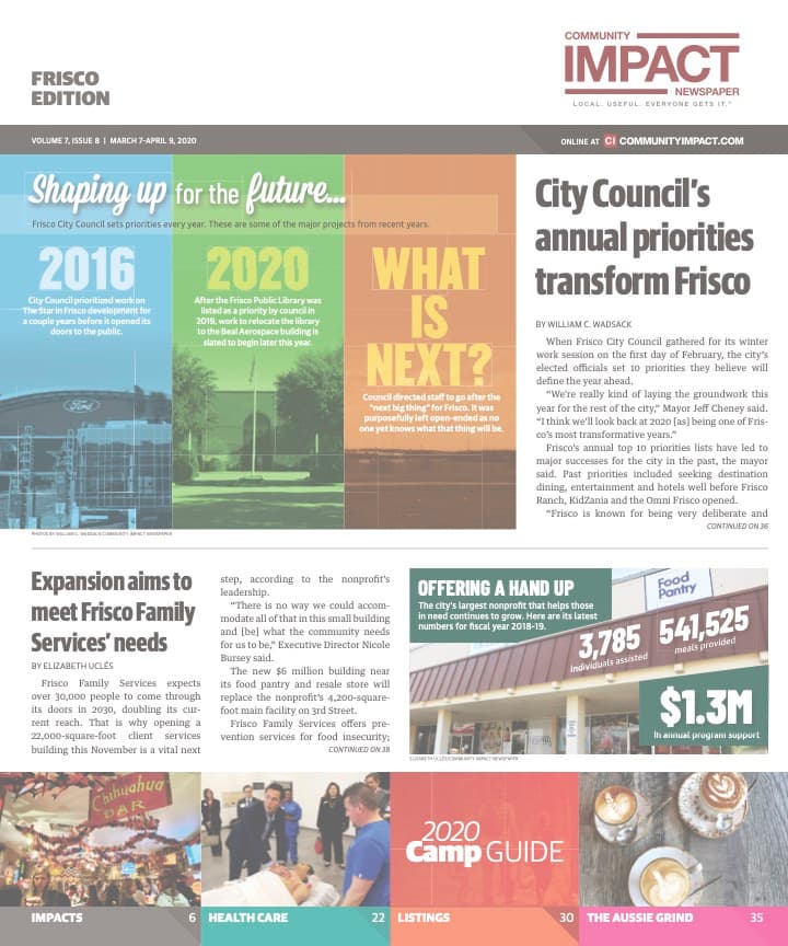 Frisco cover — March 2020