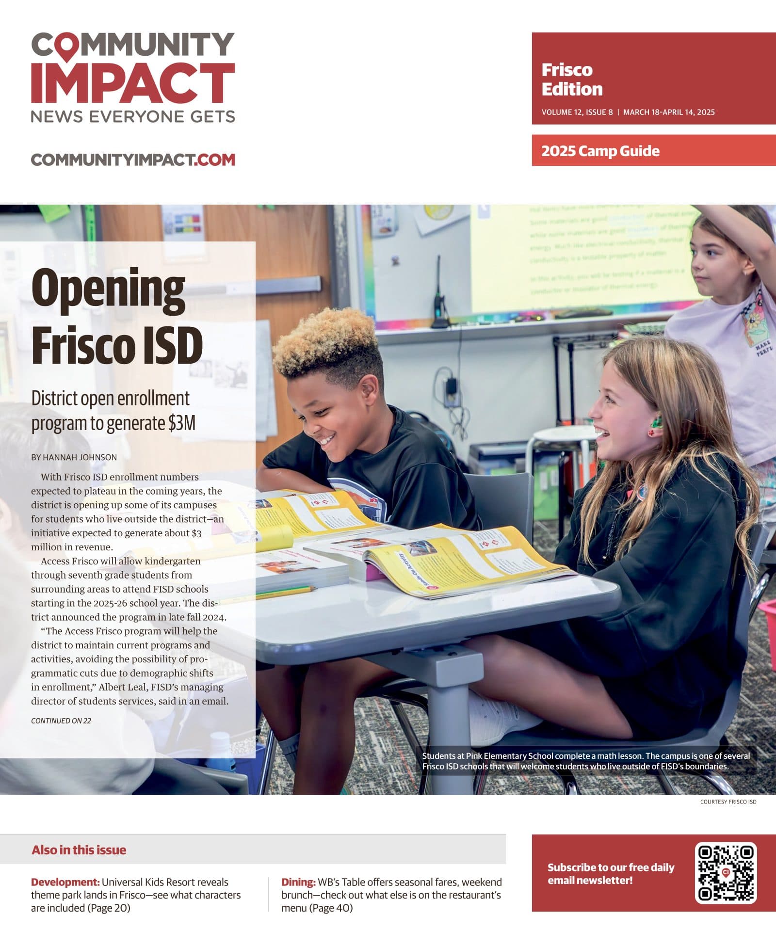 Frisco cover — March 2025