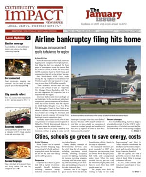 Grapevine - Colleyville - Southlake cover — January 2012