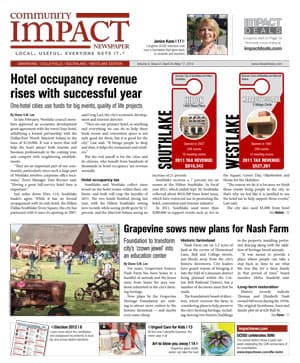 Grapevine - Colleyville - Southlake cover — April 2012