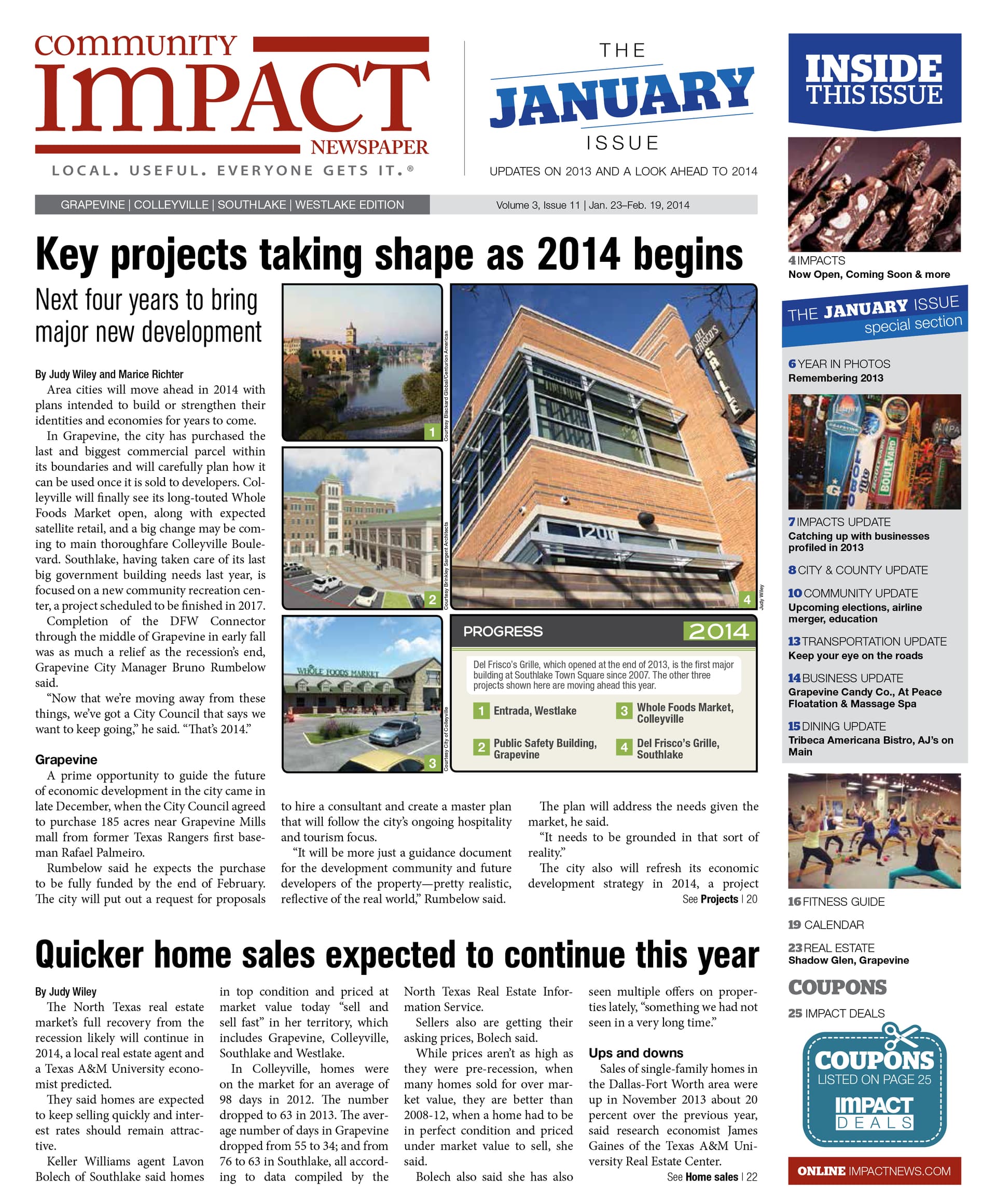 Grapevine - Colleyville - Southlake cover — January 2014