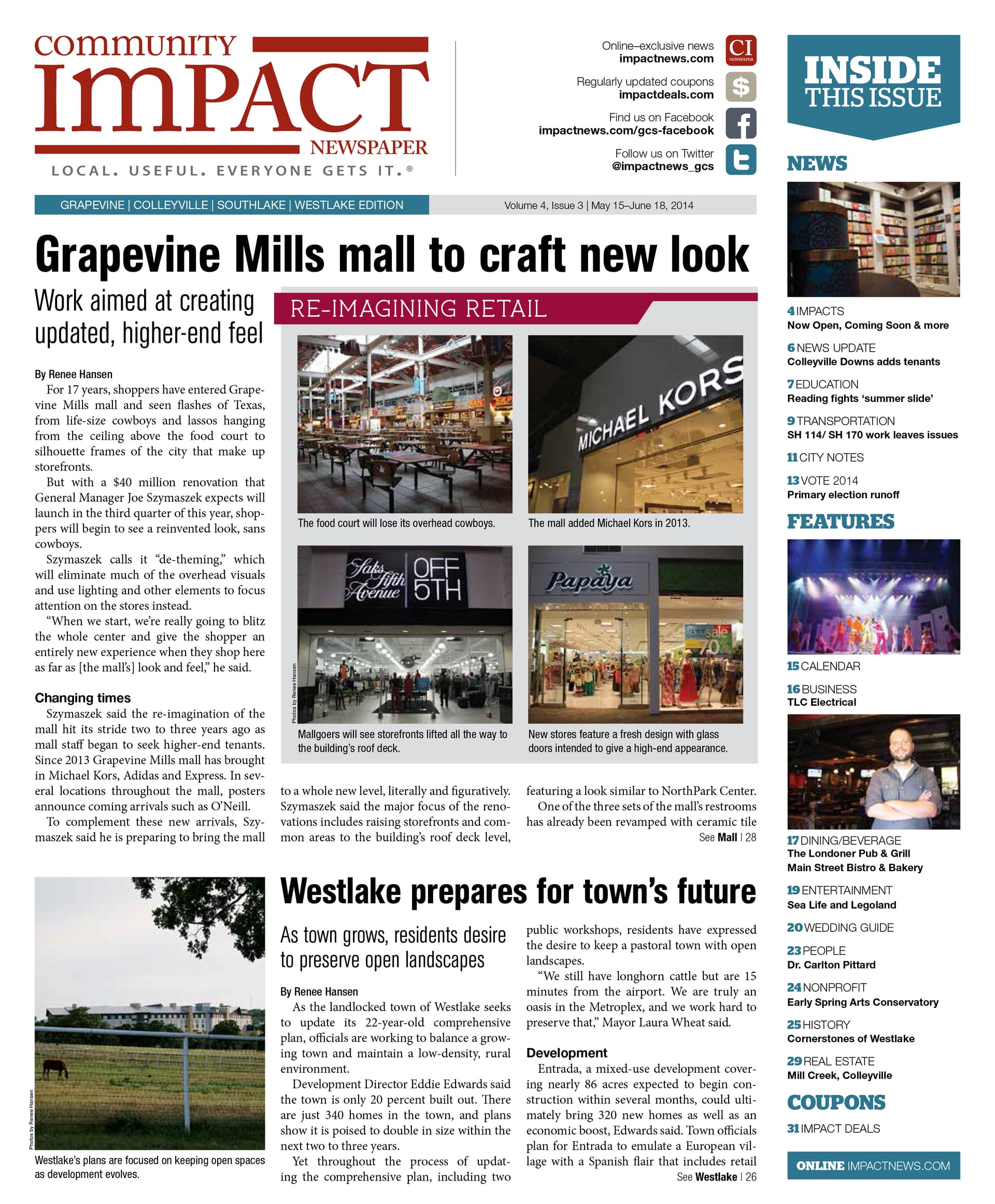 Grapevine - Colleyville - Southlake cover — May 2014