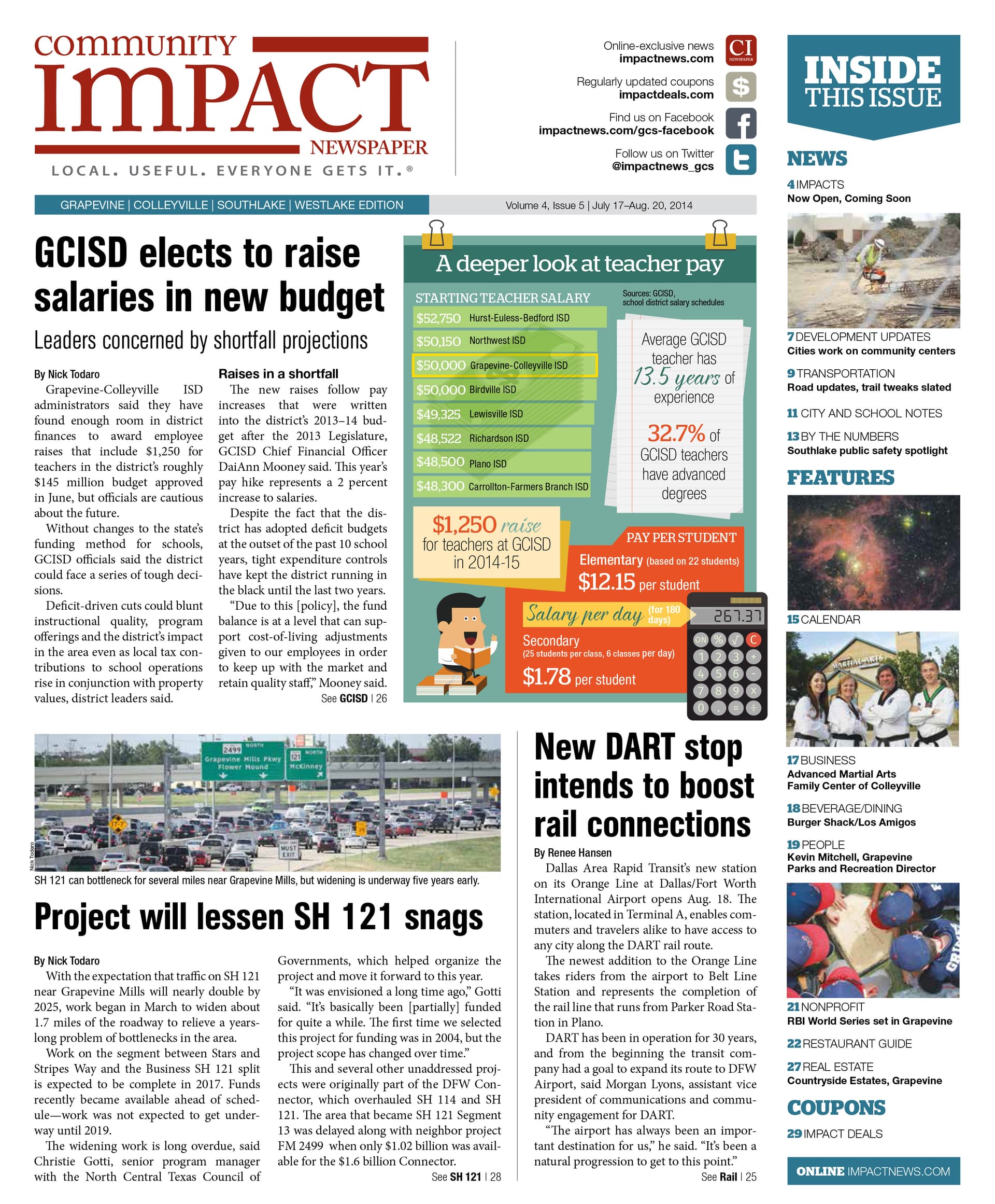 Grapevine - Colleyville - Southlake cover — July 2014