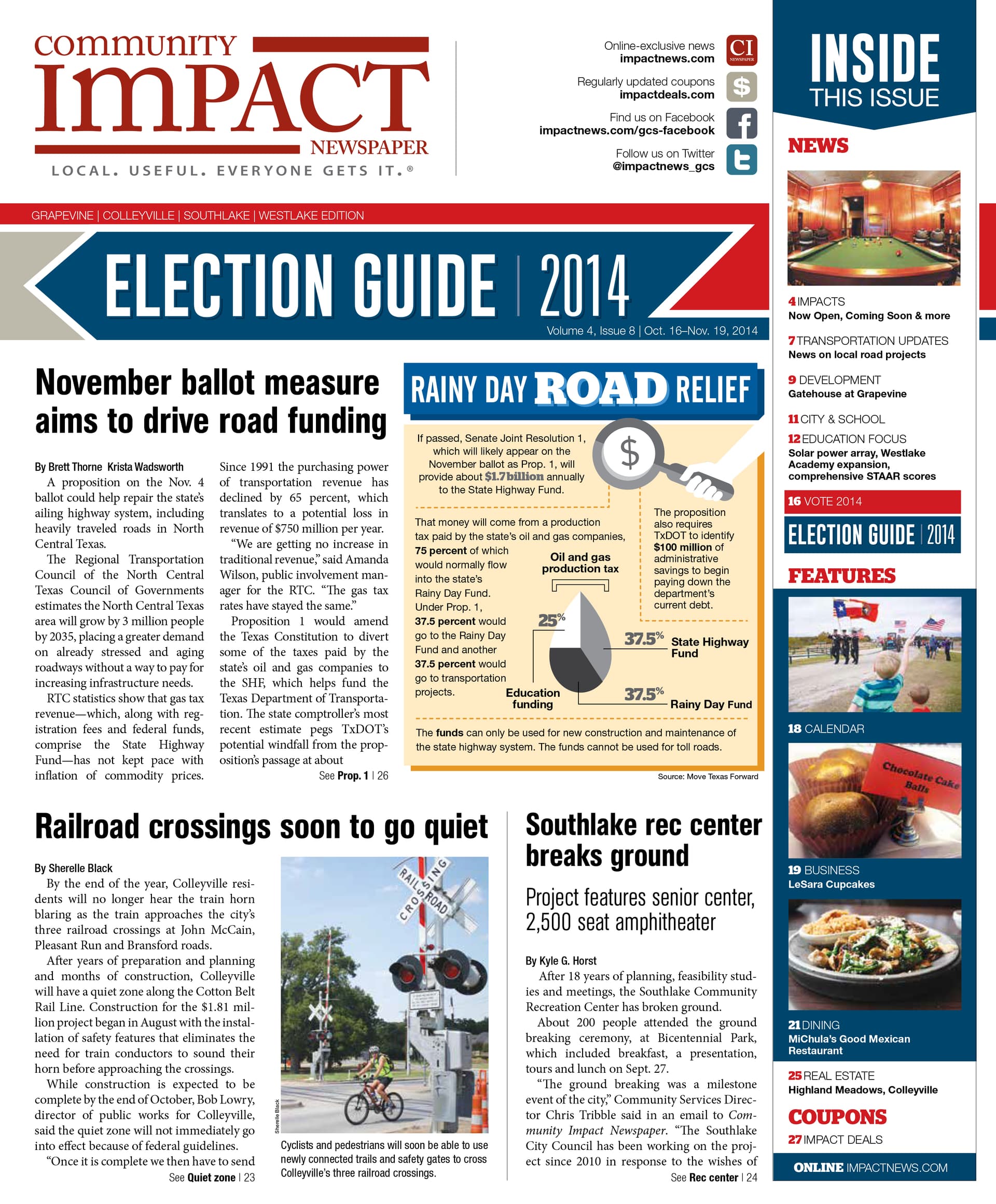 Grapevine - Colleyville - Southlake cover — October 2014