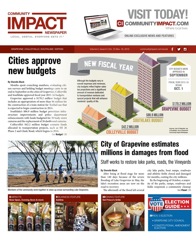 Grapevine - Colleyville - Southlake cover — October 2015