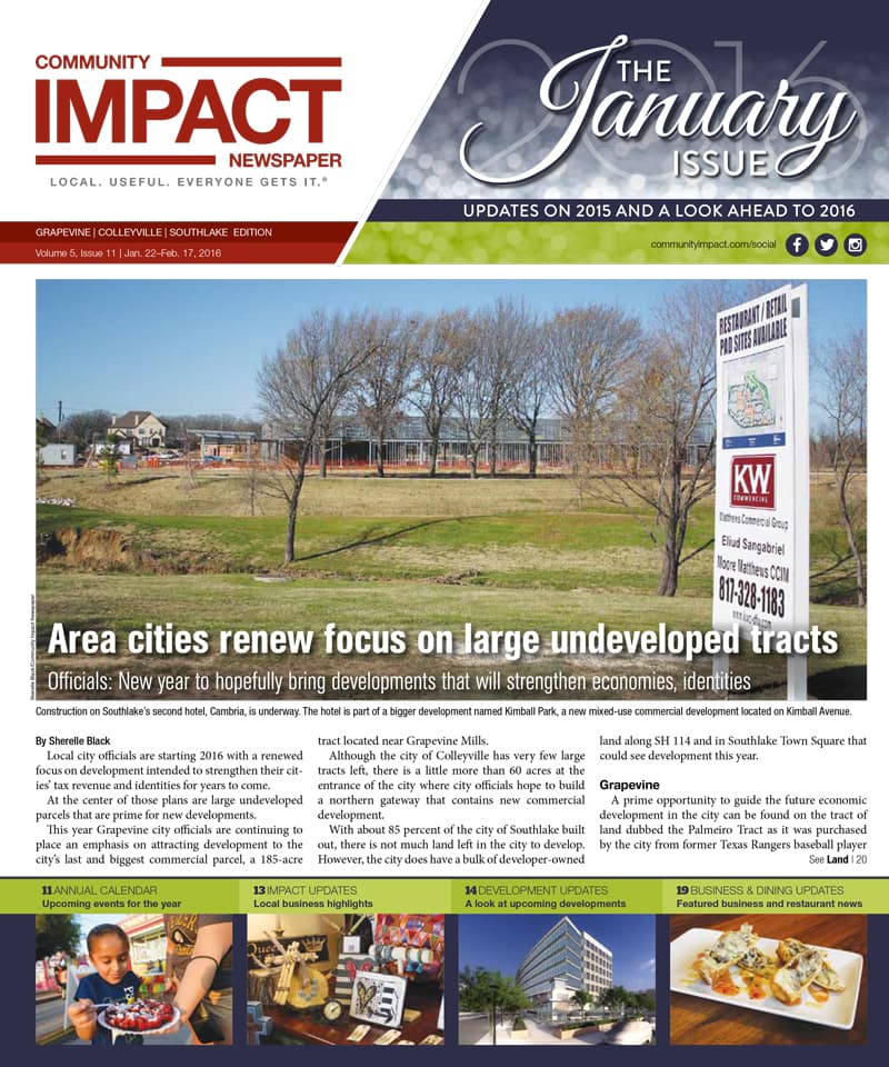 Grapevine - Colleyville - Southlake cover — January 2016