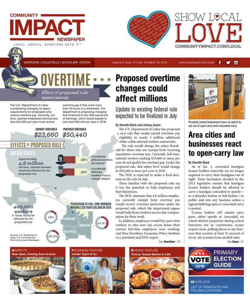 Grapevine - Colleyville - Southlake cover — February 2016