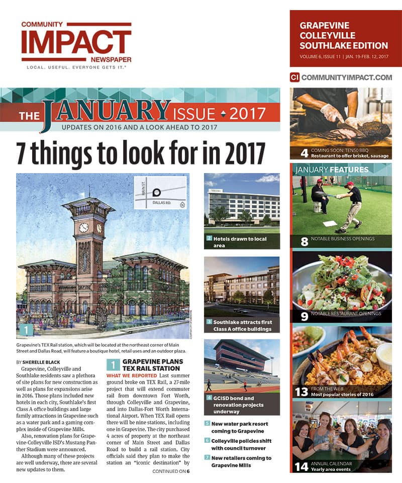Grapevine - Colleyville - Southlake cover — January 2017