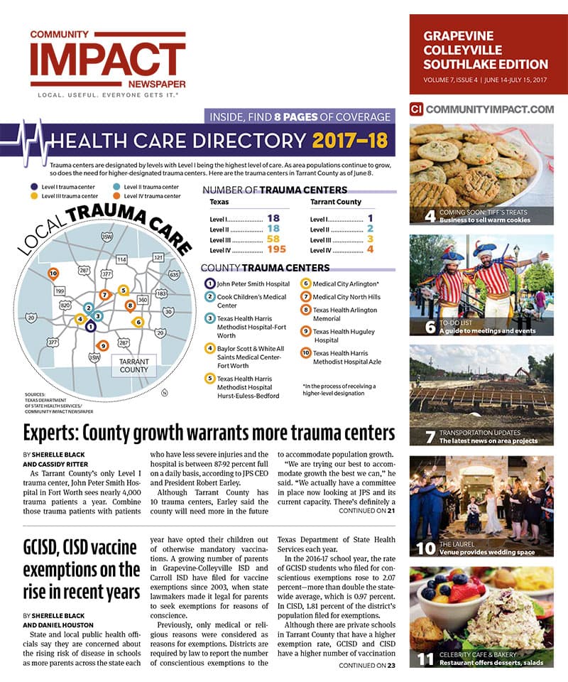 Grapevine - Colleyville - Southlake cover — June 2017