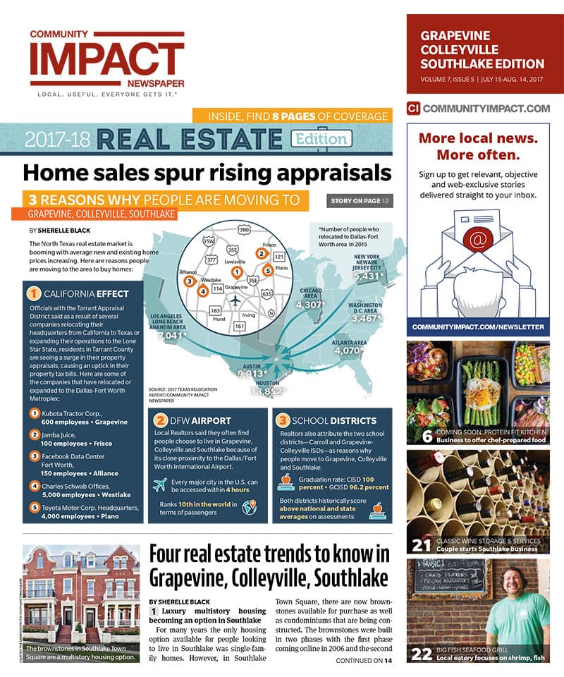 Grapevine - Colleyville - Southlake cover — July 2017