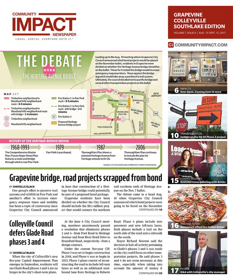 Grapevine - Colleyville - Southlake cover — August 2017