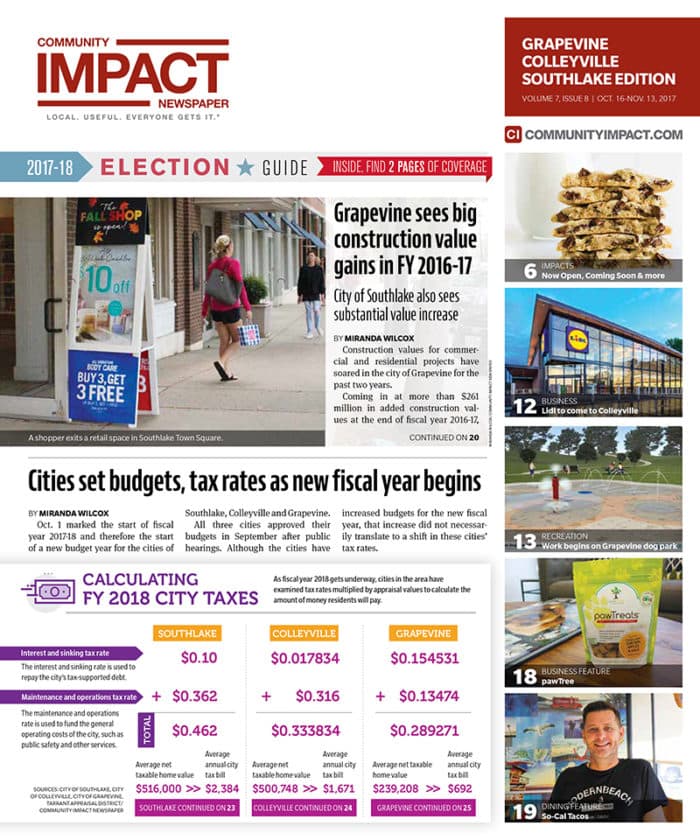 Grapevine - Colleyville - Southlake cover — October 2017