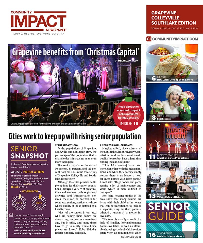 Grapevine - Colleyville - Southlake cover — December 2017