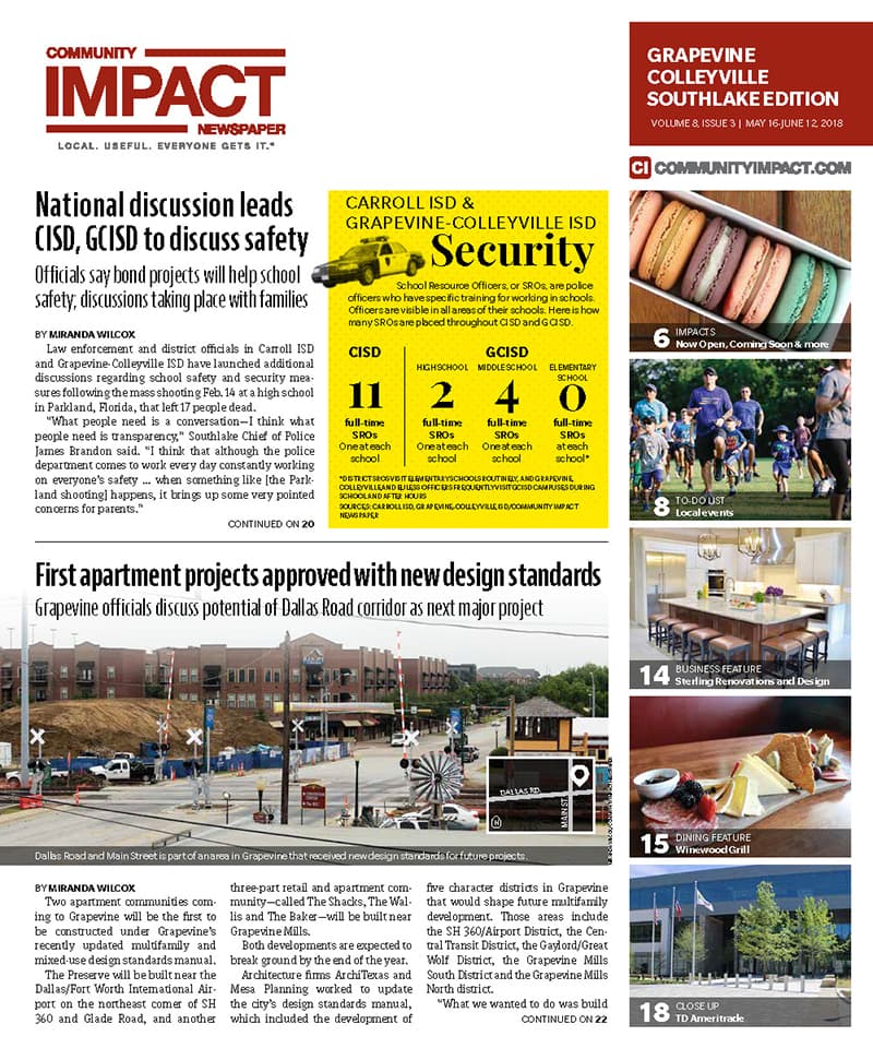 Grapevine - Colleyville - Southlake cover — May 2018