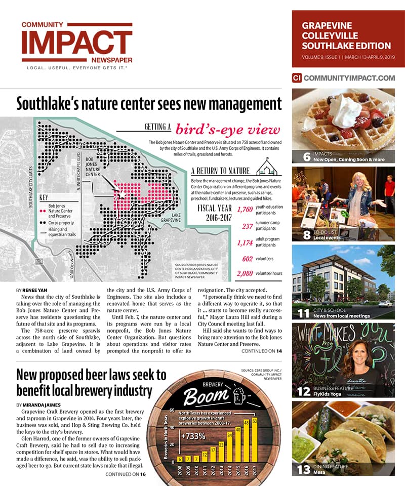 Grapevine - Colleyville - Southlake cover — March 2019