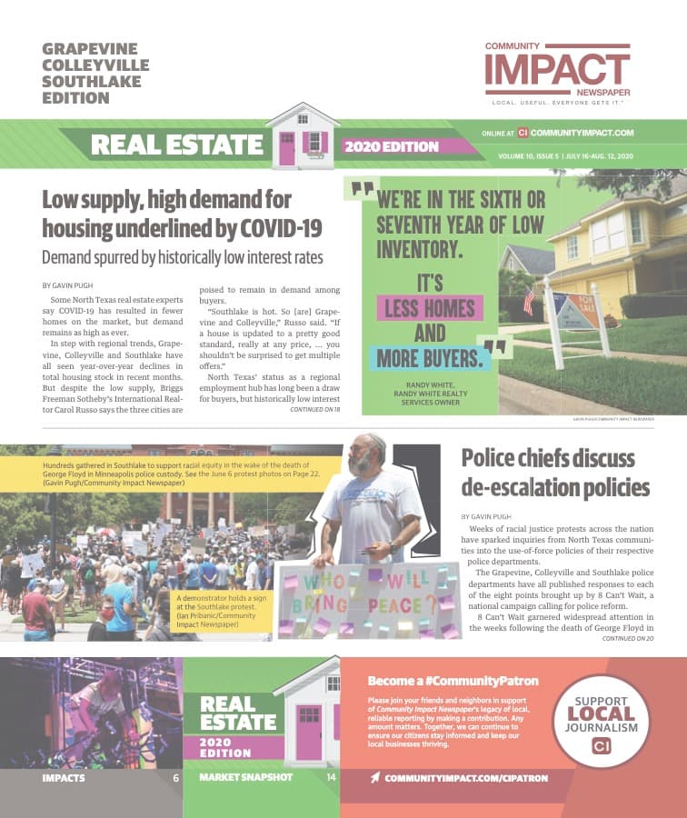 Grapevine - Colleyville - Southlake cover — July 2020