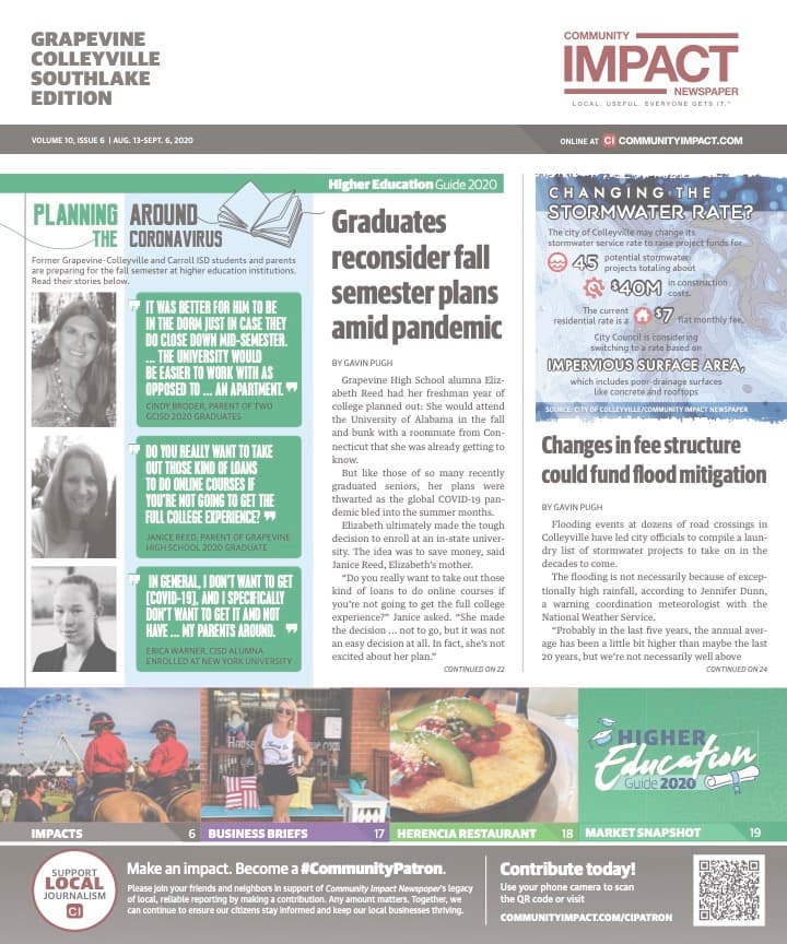 Grapevine - Colleyville - Southlake cover — August 2020