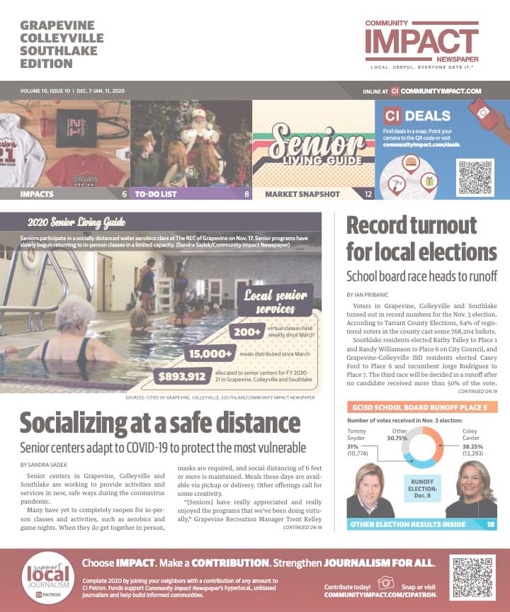 Grapevine - Colleyville - Southlake cover — December 2020