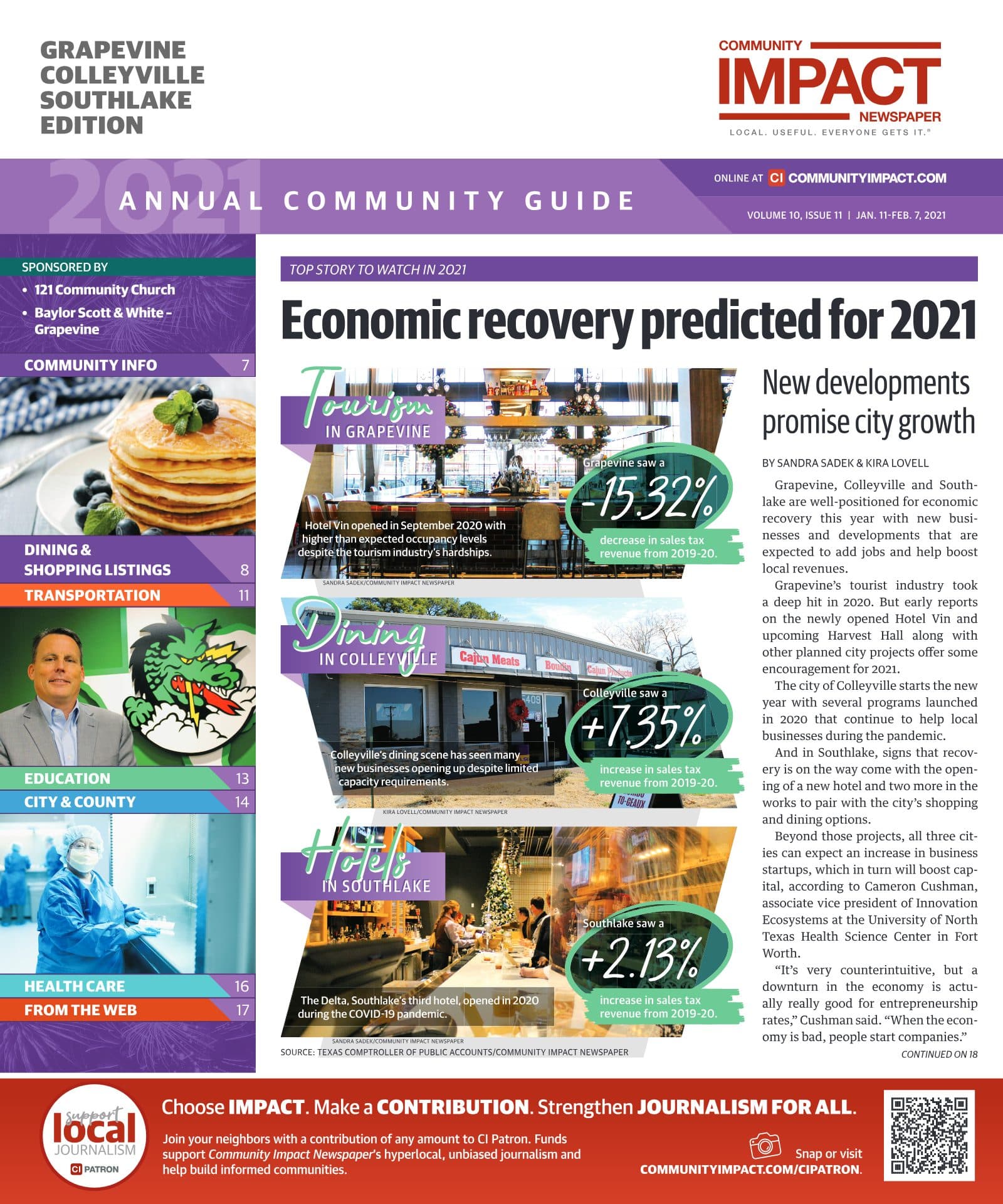 Grapevine - Colleyville - Southlake cover — January 2021
