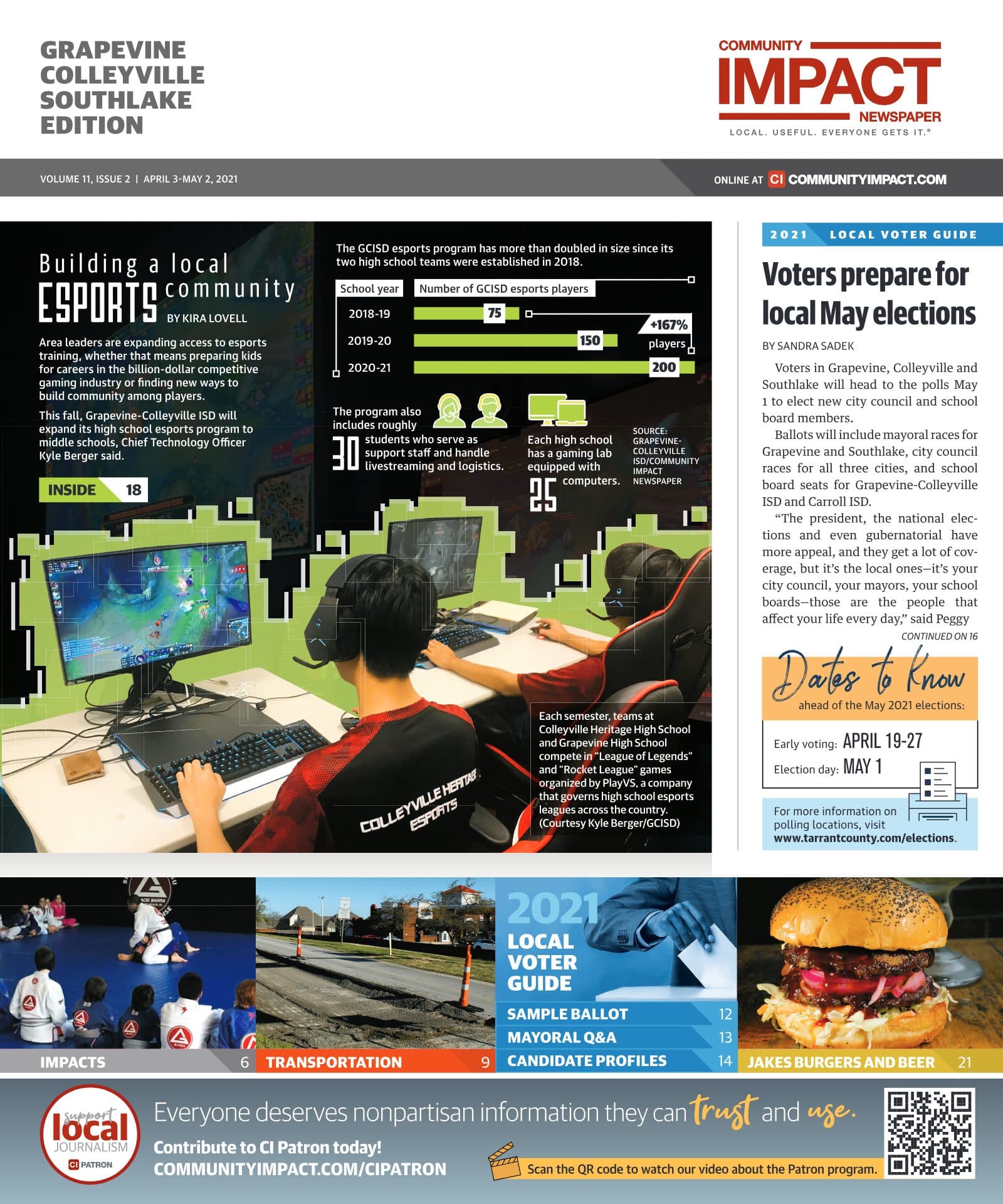 Grapevine - Colleyville - Southlake cover — April 2021
