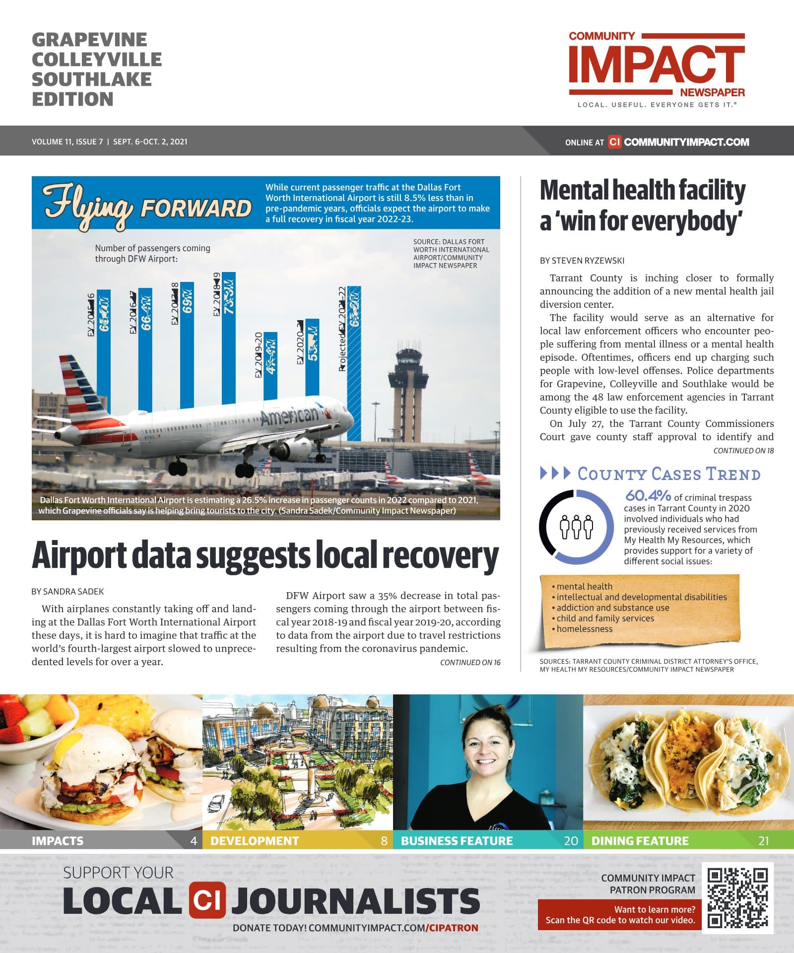 Grapevine - Colleyville - Southlake cover — September 2021