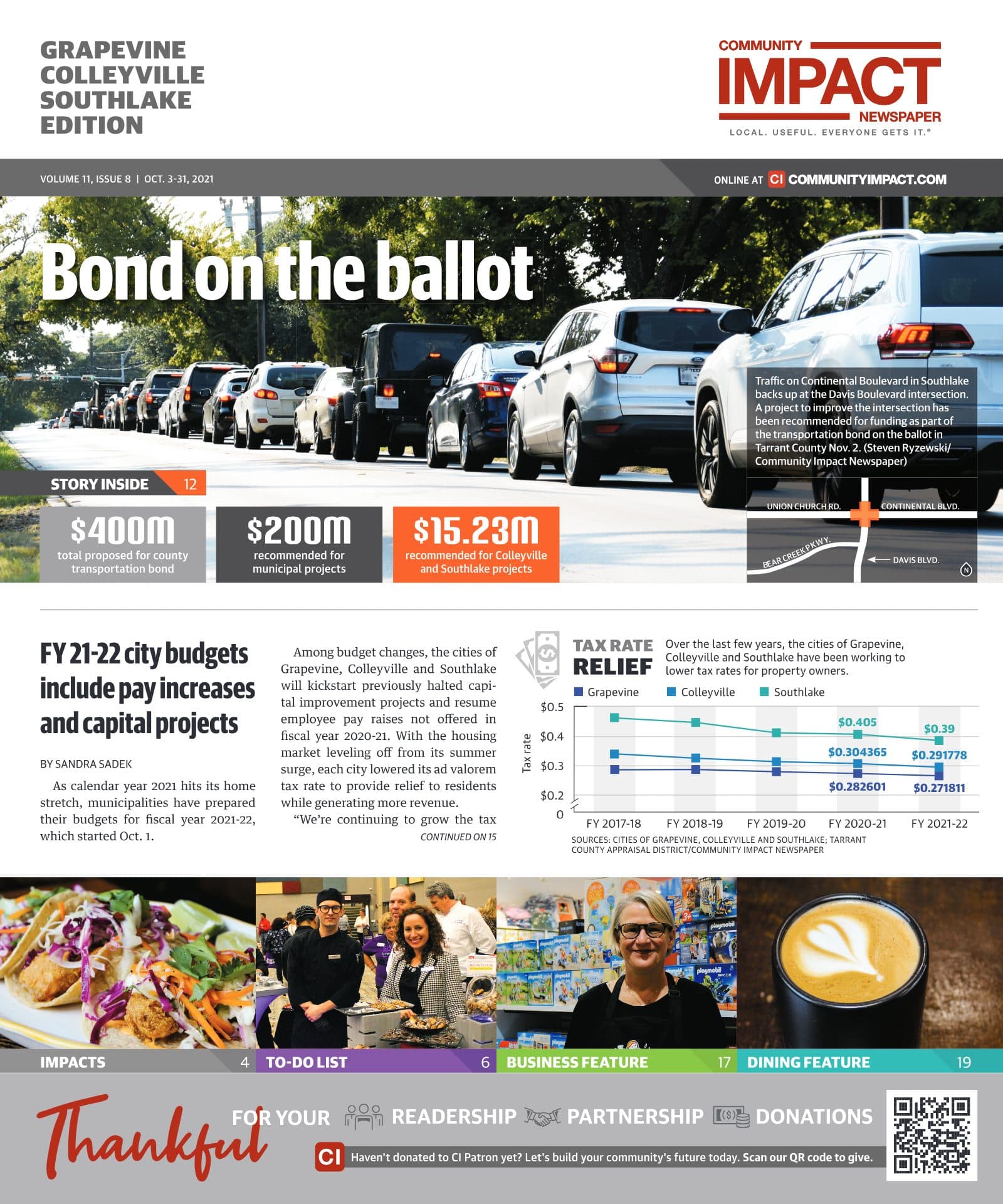 Grapevine - Colleyville - Southlake cover — October 2021