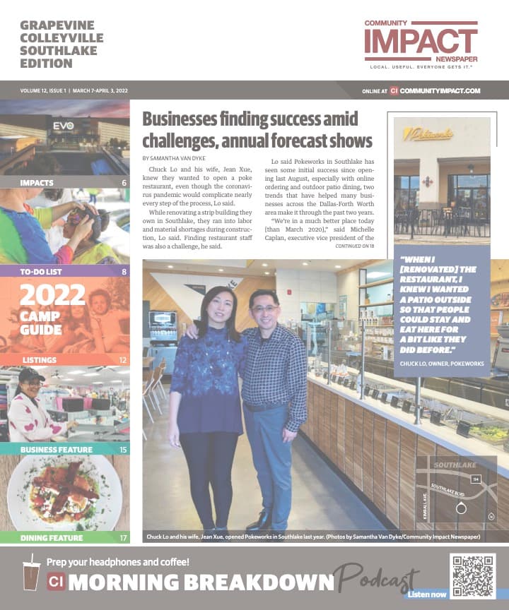 Grapevine - Colleyville - Southlake cover — March 2022
