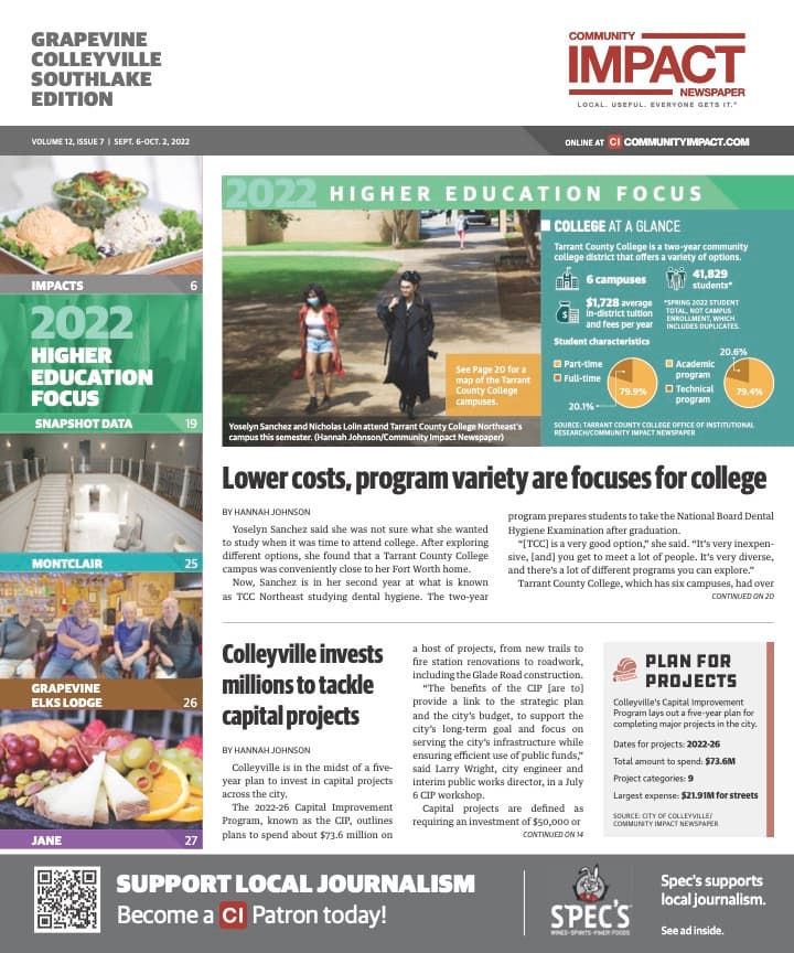 Grapevine - Colleyville - Southlake cover — September 2022