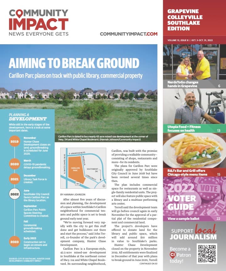 Grapevine - Colleyville - Southlake cover — October 2022