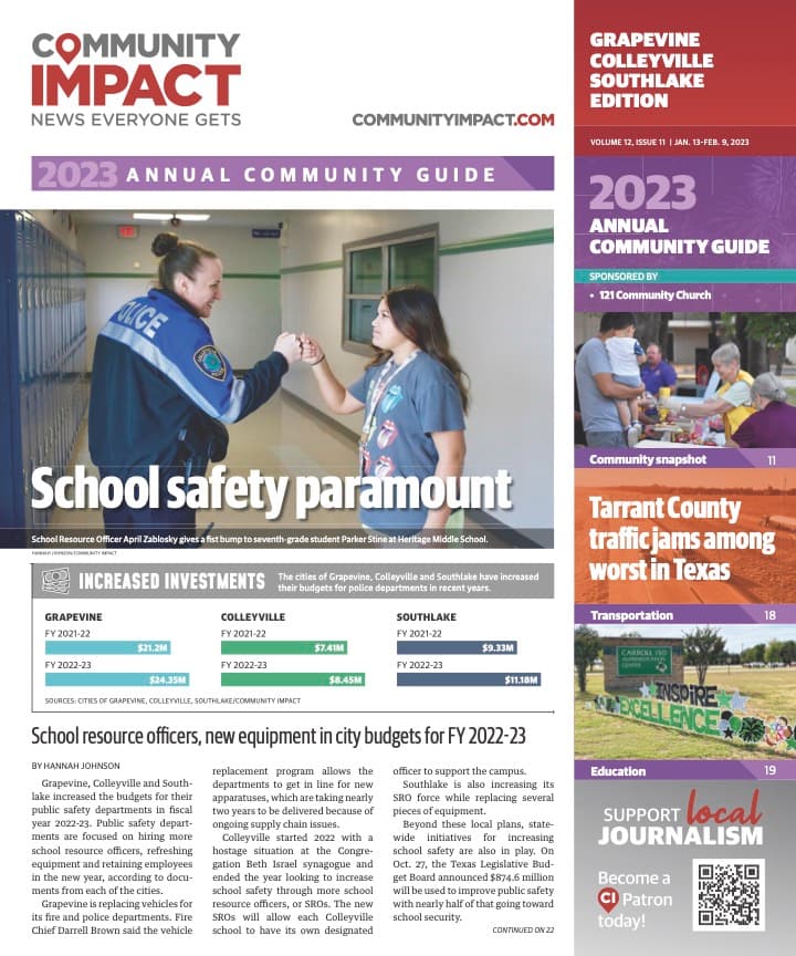 Grapevine - Colleyville - Southlake cover — January 2023