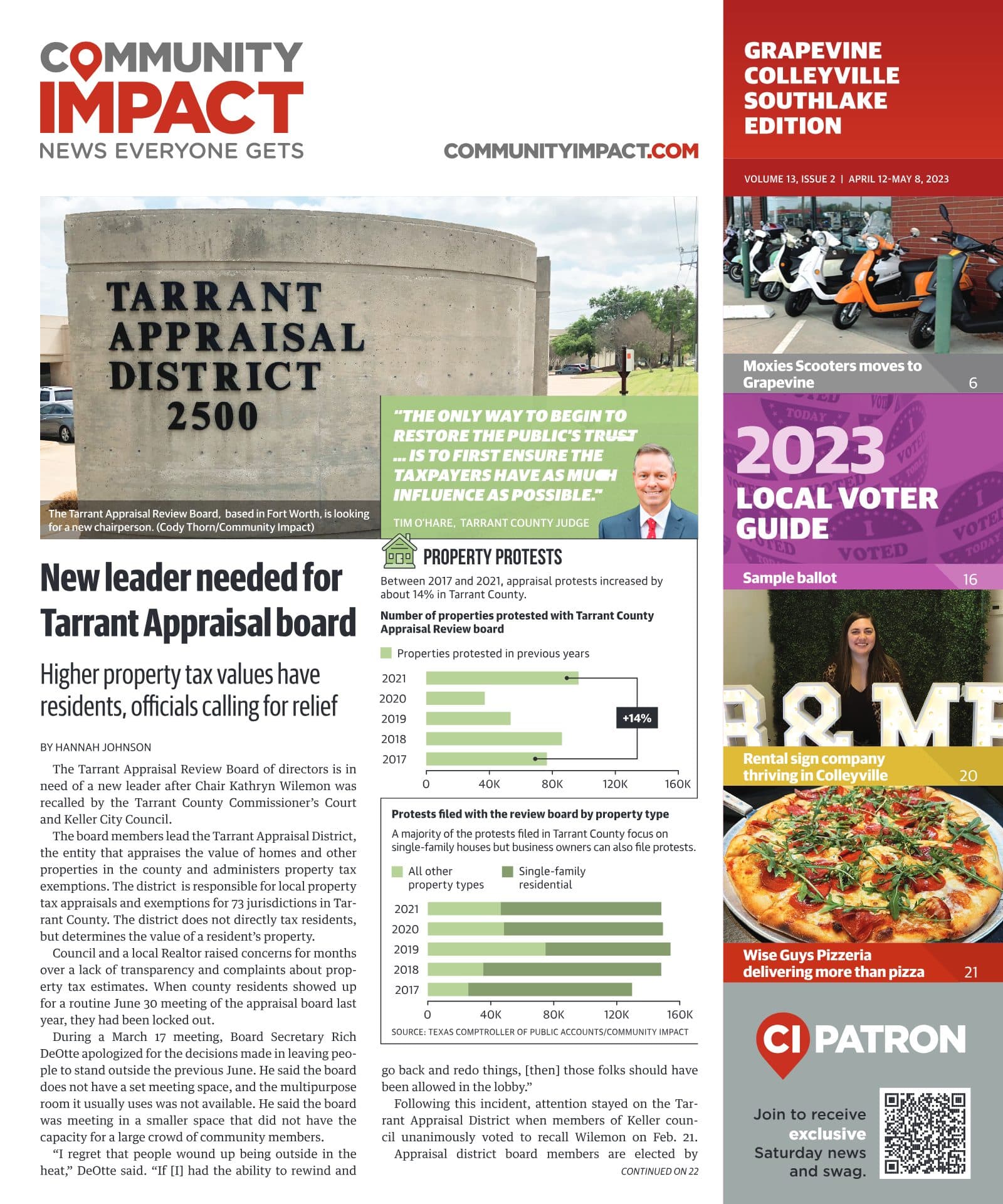 Grapevine - Colleyville - Southlake cover — April 2023