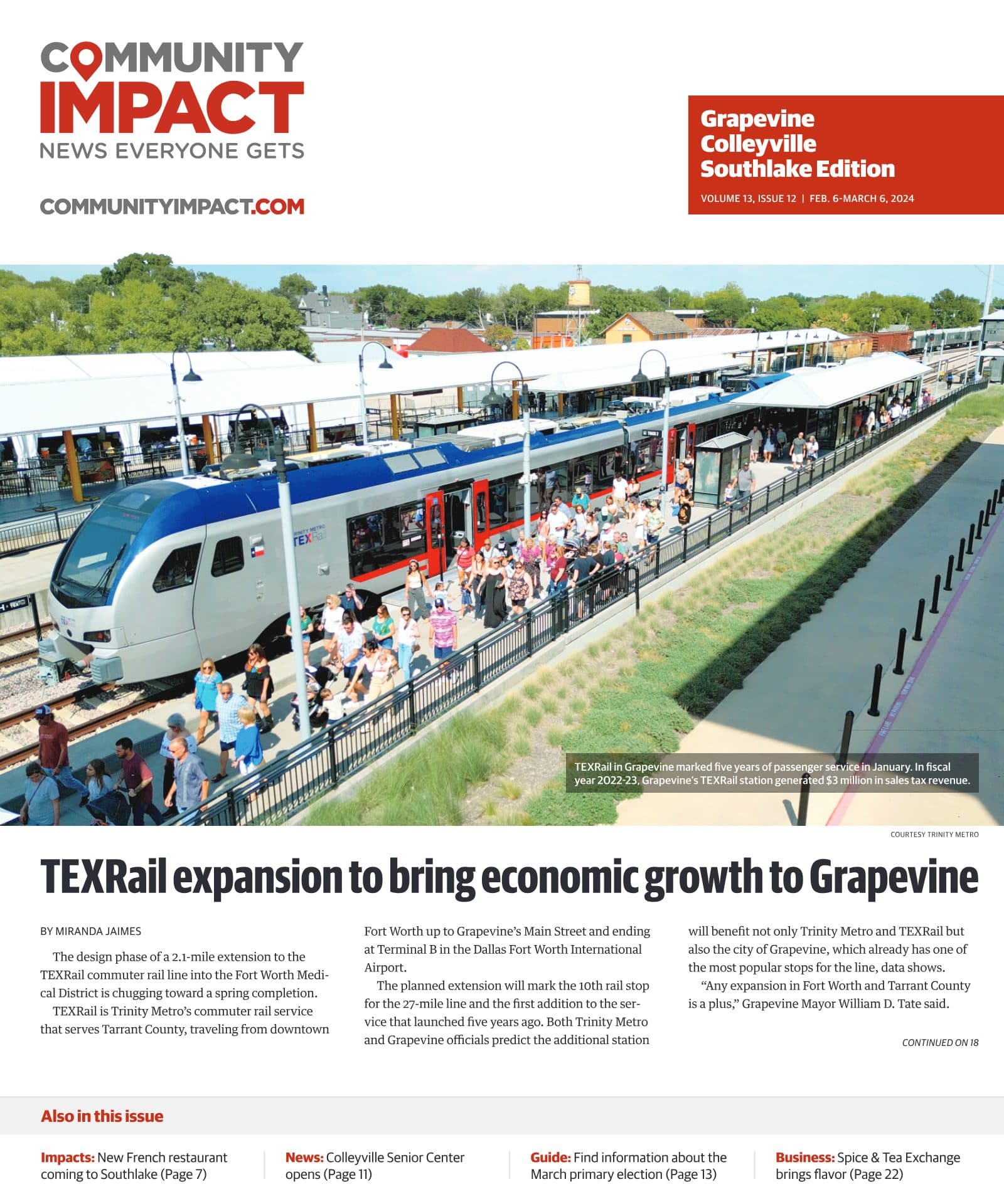Grapevine - Colleyville - Southlake cover — February 2024