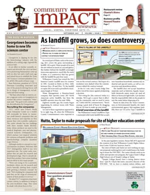 Georgetown cover — September 2007