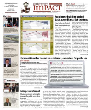 Georgetown cover — March 2009