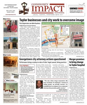 Georgetown cover — September 2010