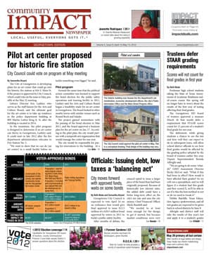 Georgetown cover — April 2012