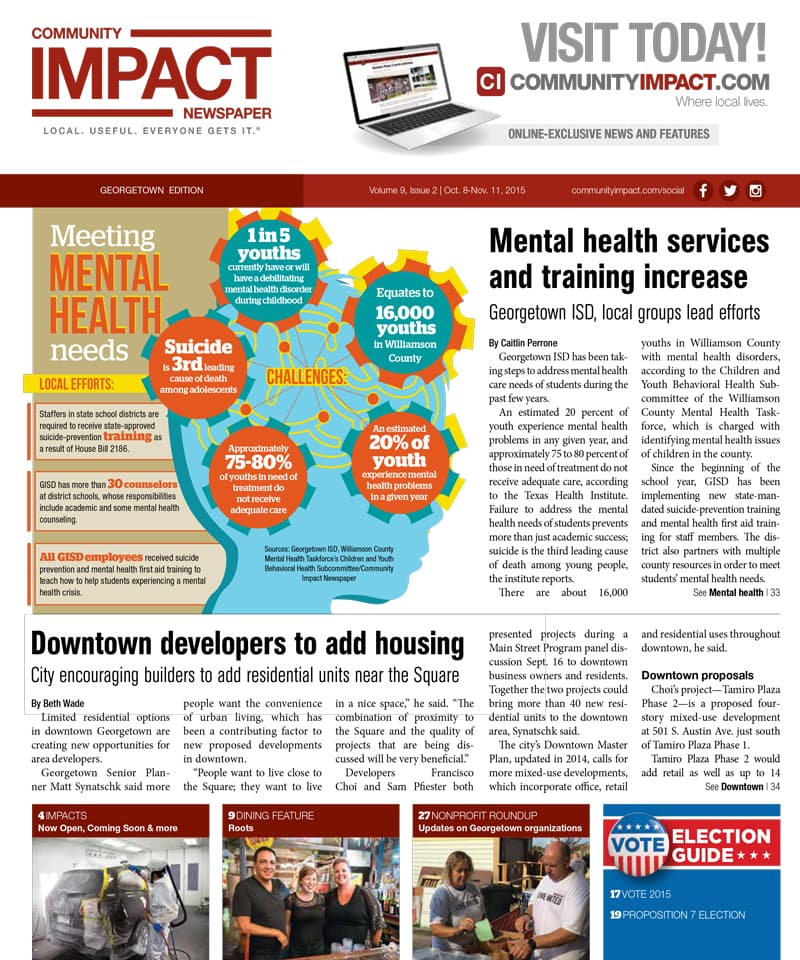 Georgetown cover — October 2015