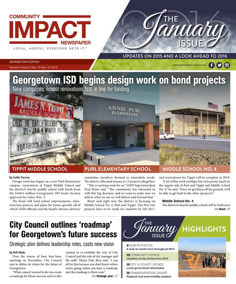 Georgetown cover — January 2016