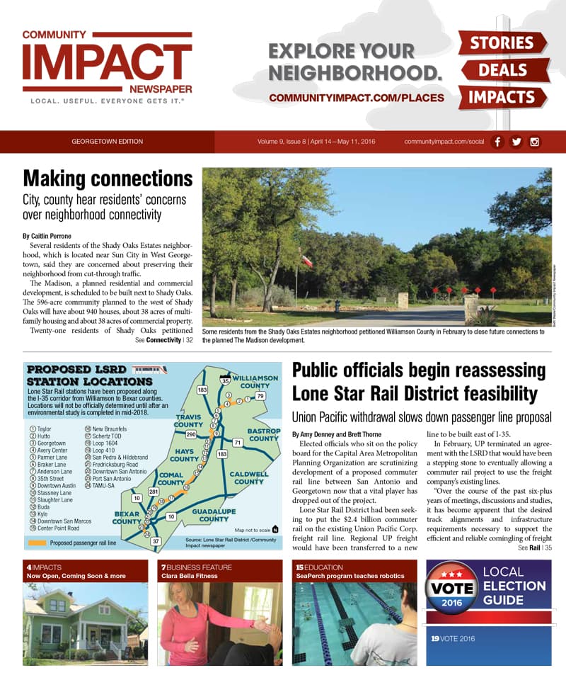 Georgetown cover — April 2016